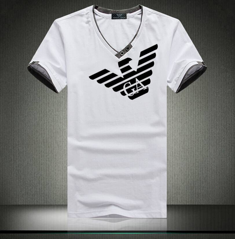 Armani V-neck T-shirts men-A1610V